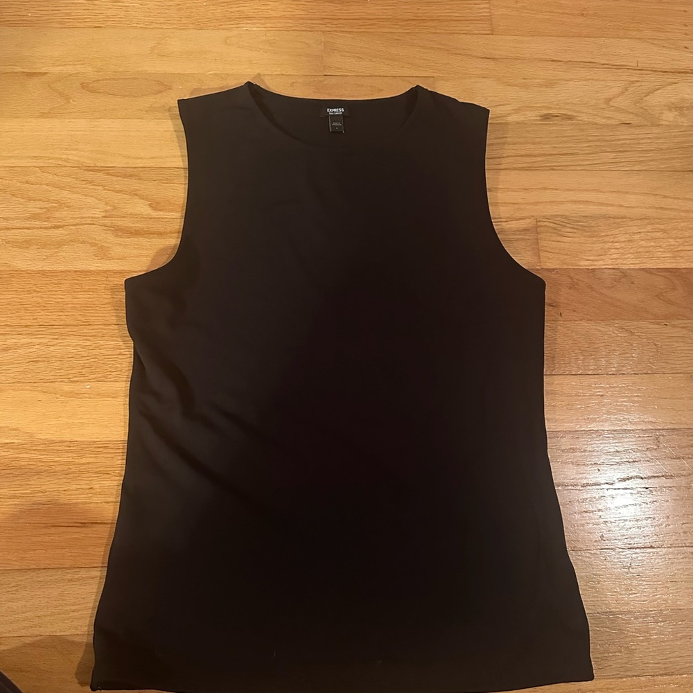Express size large body contour sleeveless  Black Top